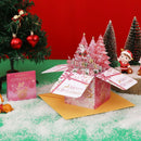 Axyaa 3D Swan Mermaid Christmas New Year Greeting Cards Decor Gift