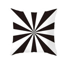Axyaa Black & White Plaid Wave Stripe Checkerboard Print Throw Pillow Case