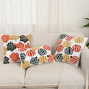 Axyaa Retro Colored Embroidered Pumpkin Maple Leaf Pillowcase