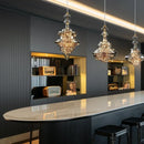 Axyaa Luxury Crystal Glass Chandelier for Dining, Bedroom, Living Room