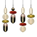 Axyaa Nordic Glass LED Pendant Light for Living Room, Bedroom, Dining Room