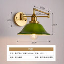 Axyaa Retro Rocker Glass Wall Lights Adjustable LED Wall Sconce Reading Lamps