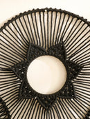 Axyaa Macrame Round Wall Hanging Decor - Boho Aesthetic Room Ornament & Gift