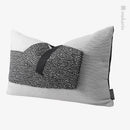 Axyaa Monochrome Folding Waist Pillow for Home Decoration and Comfort