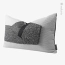 Axyaa Black & White Folding Waist Pillow for Home Decoration & Comfort