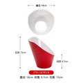 Axyaa Double Color Red White Round Banquet Tableware Hot Pot Dish