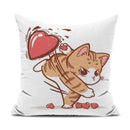Axyaa Couple Car Decor Pillow Cover Set for Sofa 4 Sizes - Express Your Style!