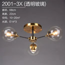 Axyaa Glass LED Chandelier - Modern Nordic Living Room Ceiling Lamp