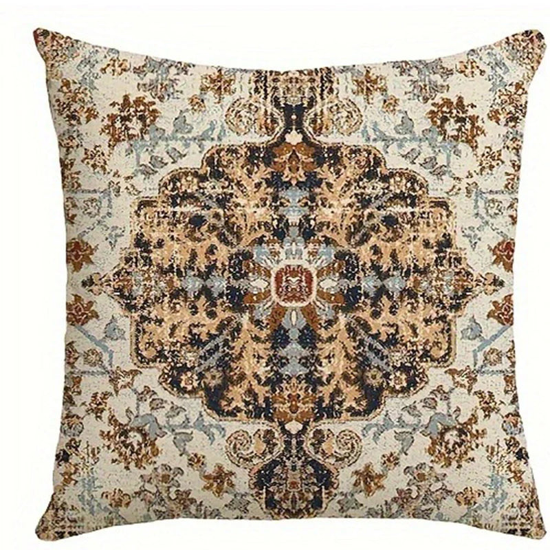 Axyaa Ethnic Style Pillowcase for Home Sofa and Bedroom Decor