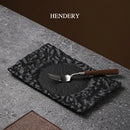 Axyaa Volcanic Ceramic Flat Plate Set - Nordic Style Tableware for Home & Restaurant