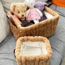 Axyaa Plush Toy & Underwear Organizer: Soft, Cute Storage Box for Home Décor
