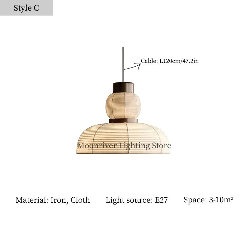 Axyaa Wabi Sabi Living Room Ceiling Lamp Pendant Lights Chandelier Lustre
