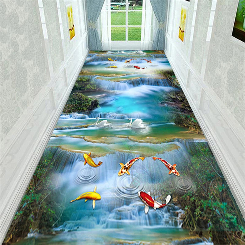 Axyaa Large Area Rug for Home, Bedroom, Living Room, Kitchen - Anti-Slip Indoor Mat