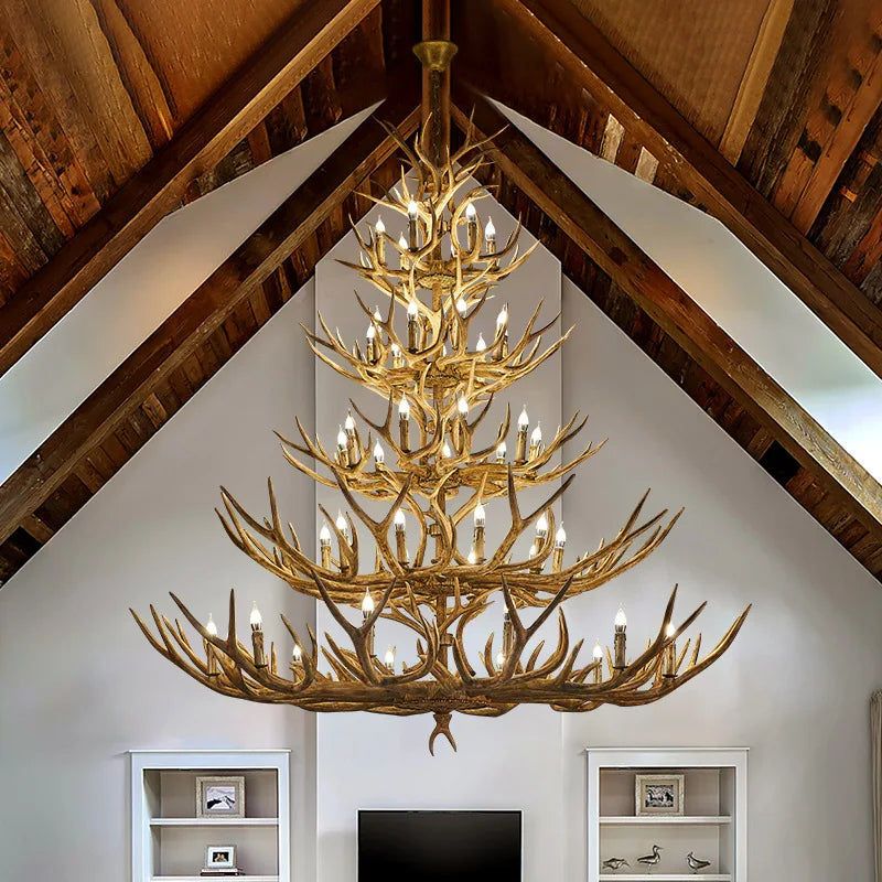 Axyaa Antler LED Pendant Lights - Modern Chandelier for Living Room Decor