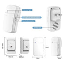 Axyaa Wireless Doorbell Chime: Waterproof 100M Range, 38 Ringtones, Easy Install