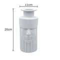 Axyaa Ceramic Warrior Head Vase for Artificial Flowers Decoration