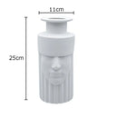 Axyaa Ceramic Warrior Head Vase for Artificial Flowers Decoration