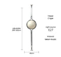 Axyaa Chrome Metal White Acrylic Ball Floor Lamp for Living Rooms & Hotels