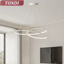 Axyaa Nordic Chandelier Black/White Indoor Hanging Chandelier