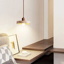 Axyaa Stone Pendant Light: Elegant Travertine Hanging Lamp for Home Décor