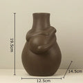 Axyaa Ceramic Floral Vase for Elegant Room Decor and Flower Arrangement