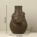 Axyaa Ceramic Floral Vase for Elegant Room Decor and Flower Arrangement