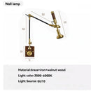 Axyaa Swing Arm Wall Lamp, Mid Century Modern Bedroom Reading Light