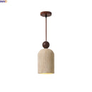 Axyaa Yellow Travertine LED Pendant Lamp Wood Stone Hanging Light