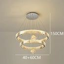 Axyaa Crystal Chandelier for Duplex Architecture Living Room & Stair Lighting