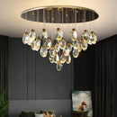 Axyaa Crystal Chandelier: Luxury Modern Dining Room & Bedroom Lamp