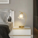 Axyaa Retro Copper Bedside Lamp: Romantic Bedroom Flower Decoration