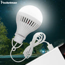 Axya USB Plug LED Light Bulb Portable Night Market Stall Light