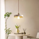 Axyaa LED Pendant Lights Yellow Travertine Gold Brass Hanging Lamp for Kitchen Island