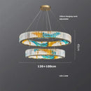 Axyaa Crystal LED Pendant Light Chandelier Living Room Lighting Fixtures