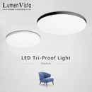 Axyaa LED Three Proofings Ceiling Lamp for Living Room, Bedroom, Kitchen - Modern Indoor Lighting Fixtures
