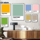 Axyaa Pastel Pantone Wall Art Prints for Modern Home Decor