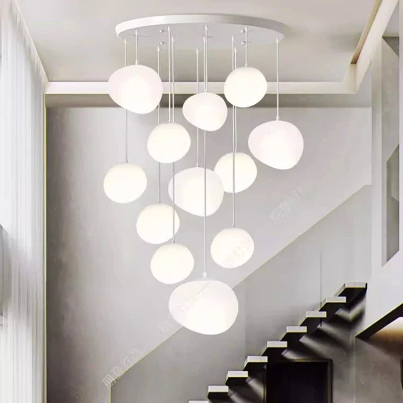 Axyaa Nordic Stair Chandelier Living Room Dining Pendant Ceiling Light