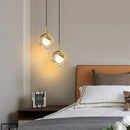 Axyaa Crystal Dora Pendant Light - Modern Round Lamp for Bedroom and TV Wall