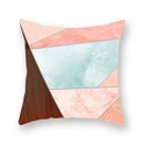 Geometric Marble Print Cushion Cover 45x45cm for Home Decor by Axyaa