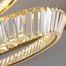 Axyaa Crystal Chandelier Stair Pendant Lamp Living Room Interior Lighting