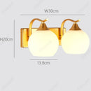 Axyaa LED Glass Spherical Wall Lamp for Bedroom and Living Room Decoration