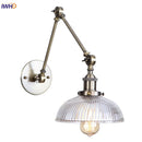 Axyaa Adjustable LED Glass Swing Arm Wall Lamps