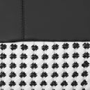 Axyaa Woven Black White Stitching Sofa Pillow Set for Living Room Bedroom Hotel Villa