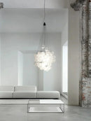 Axyaa Glass Balloon Chandelier: Modern Nordic Lamp for Staircase, Living Room & Dining Room