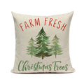 Axyaa Linen Christmas Decorative Cushion Covers for Modern Home Decor