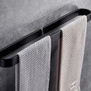 Axyaa Aluminum Towel Rack Set - Bathroom Pendant, Tissue Holder, No Drilling