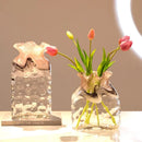 Axyaa Chinese Style Glass Vase with Color Changing Design for Table Flower Arrangement