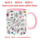Axyaa 3D Flowers Name Mug for Mother's Day Gifts