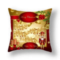 Axyaa Festive Christmas Pillow Case for Sofa Decor Merry Xmas Cushion Cover