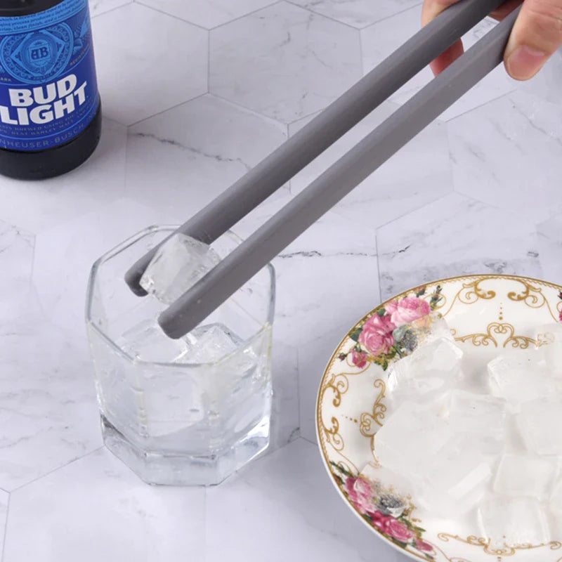 Axyaa Silicone Tongs: Non-Slip Long Handle Cooking Clip for Home Kitchen